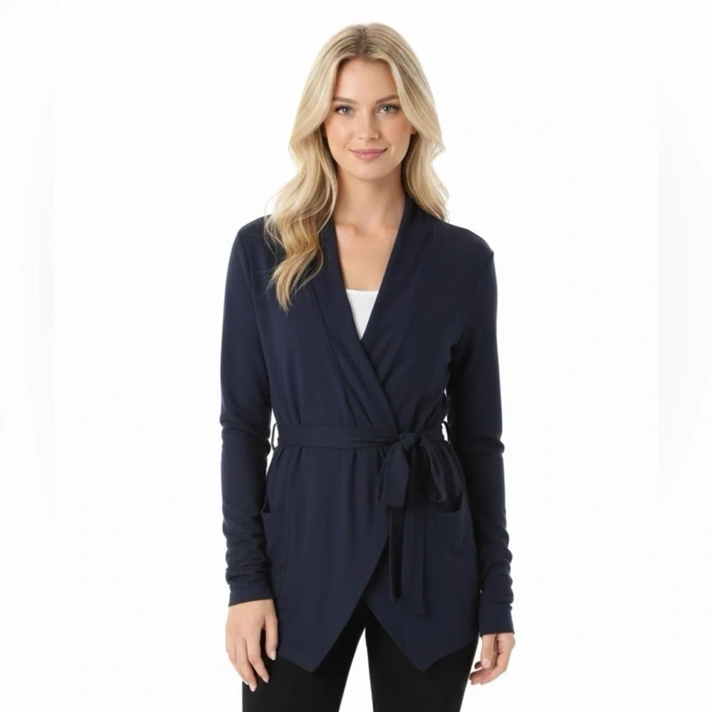 Matilda Jane blue belted cardigan wrap size small